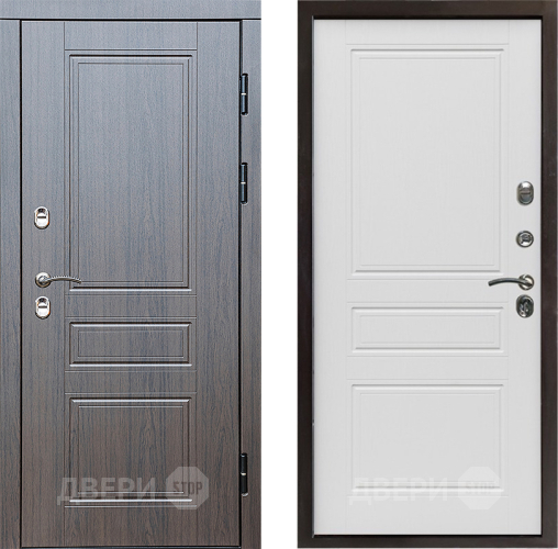 Входная металлическая Дверь Престиж TERMO с терморазрывом Классика Классика Лиственница белая в Истра