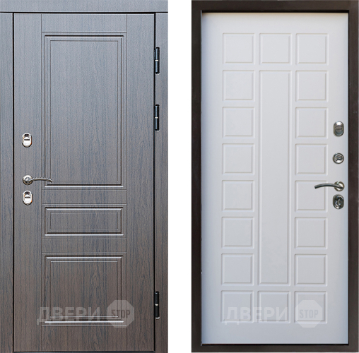 Входная металлическая Дверь Престиж TERMO с терморазрывом Классика Престиж Белое дерево в Истра