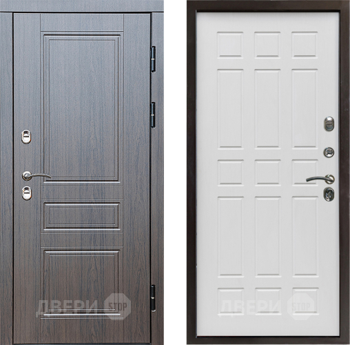 Входная металлическая Дверь Престиж TERMO с терморазрывом Классика Спарта Белое дерево в Истра