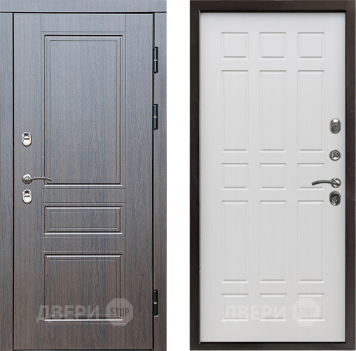 Входная металлическая Дверь Престиж TERMO с терморазрывом Классика Спарта Лиственница белая в Истра