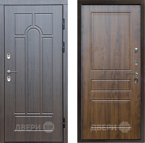 Входная металлическая Дверь Престиж TERMO с терморазрывом Арка Классика Дуб в Истра