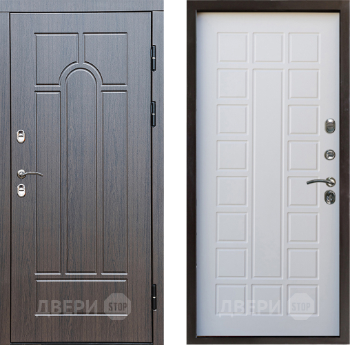 Входная металлическая Дверь Престиж TERMO с терморазрывом Арка Престиж Белое дерево в Истра