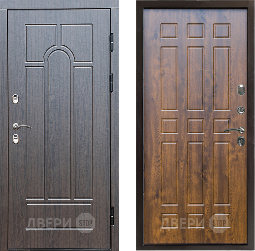 Входная металлическая Дверь Престиж TERMO с терморазрывом Арка Спарта Дуб в Истра