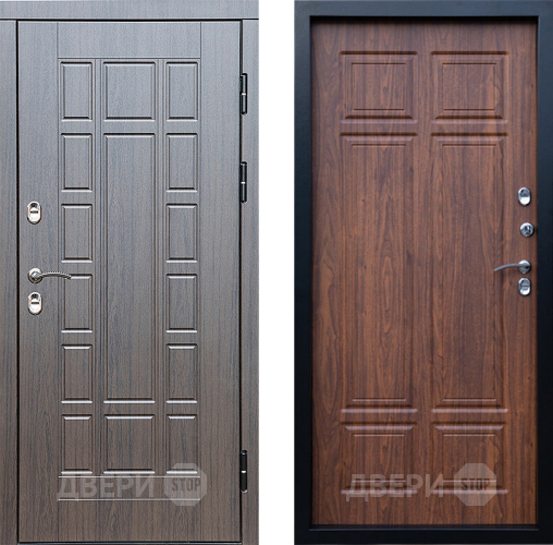 Входная металлическая Дверь Престиж TERMO с терморазрывом Престиж Премиум Орех темный в Истра