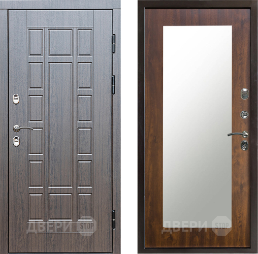 Входная металлическая Дверь Престиж TERMO с терморазрывом Престиж Зеркало пастораль Дуб в Истра