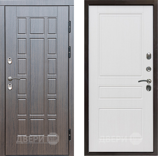 Входная металлическая Дверь Престиж TERMO с терморазрывом Престиж Классика Белое дерево в Истра