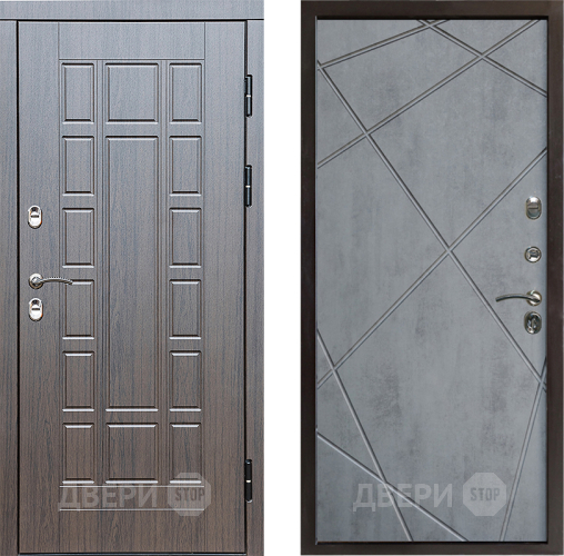 Дверь Престиж TERMO с терморазрывом Престиж Лучи Бетон темный в Истра