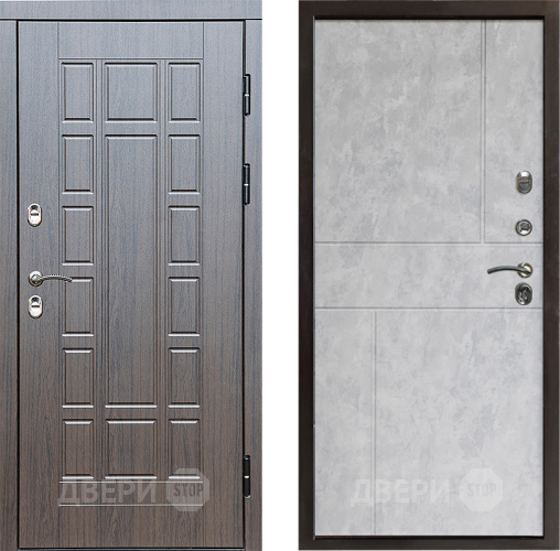 Входная металлическая Дверь Престиж TERMO с терморазрывом Престиж Горизонт Бетон светлый в Истра