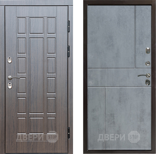Входная металлическая Дверь Престиж TERMO с терморазрывом Престиж Горизонт Бетон темный в Истра
