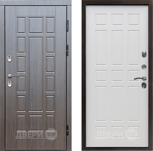Входная металлическая Дверь Престиж TERMO с терморазрывом Престиж Спарта Лиственница белая в Истра