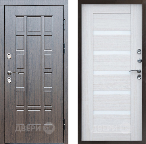 Входная металлическая Дверь Престиж TERMO с терморазрывом Престиж Царга Лиственница белая в Истра