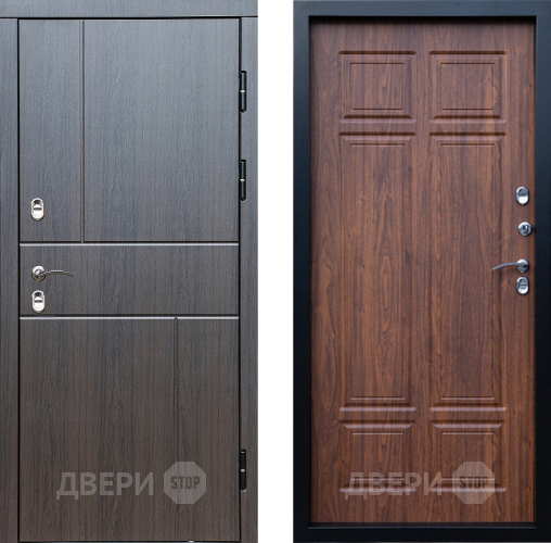 Входная металлическая Дверь Престиж TERMO с терморазрывом Горизонт Венге Премиум Орех темный в Истра