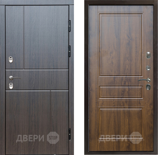 Входная металлическая Дверь Престиж TERMO с терморазрывом Горизонт Венге Классика Дуб в Истра