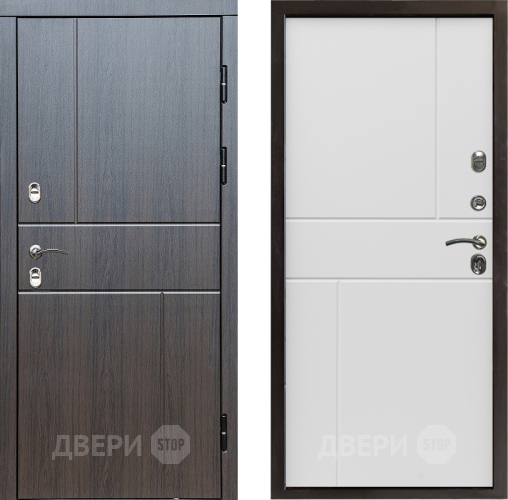 Входная металлическая Дверь Престиж TERMO с терморазрывом Горизонт Венге Горизонт Бетон белый в Истра