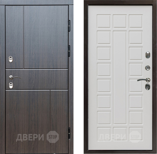 Входная металлическая Дверь Престиж TERMO с терморазрывом Горизонт Венге Престиж Бежевый мат в Истра