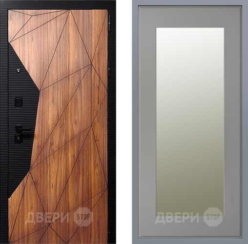 Дверь Заводские двери Морра Зеркало Модерн Грей софт в Истра