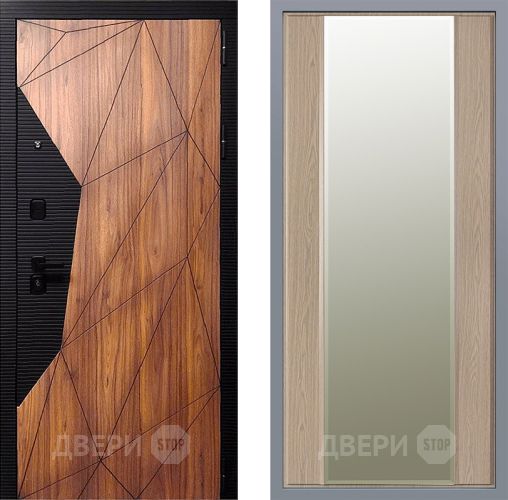 Дверь Заводские двери Морра Зеркало Макси Беленый дуб в Истра