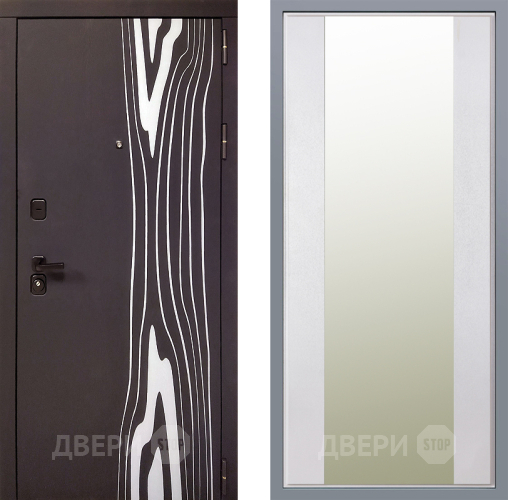 Дверь Заводские двери Леванте Зеркало Макси Белый шелк в Истра