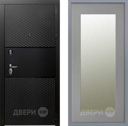 Дверь Заводские двери Тефлон Зеркало Модерн Грей софт в Истра