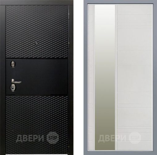 Дверь Заводские двери Тефлон Зеркало Лира Белый софт в Истра