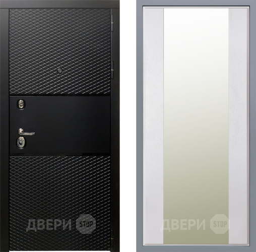 Дверь Заводские двери Тефлон Зеркало Макси Белый шелк в Истра