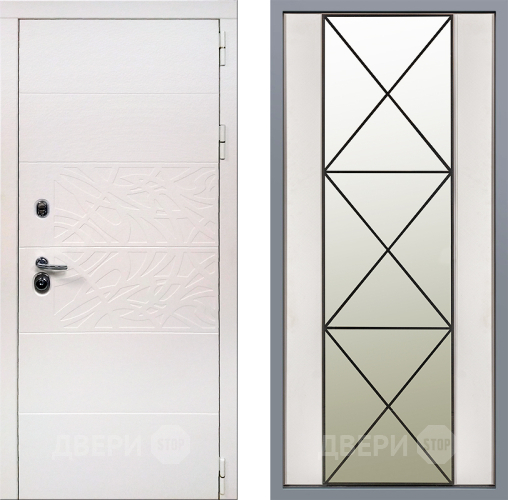 Дверь Заводские двери Дэко Вайт Зеркало Перфекто Структурное дерево в Истра