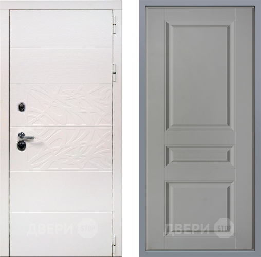 Дверь Заводские двери Дэко Вайт Стокгольм Грей софт в Истра