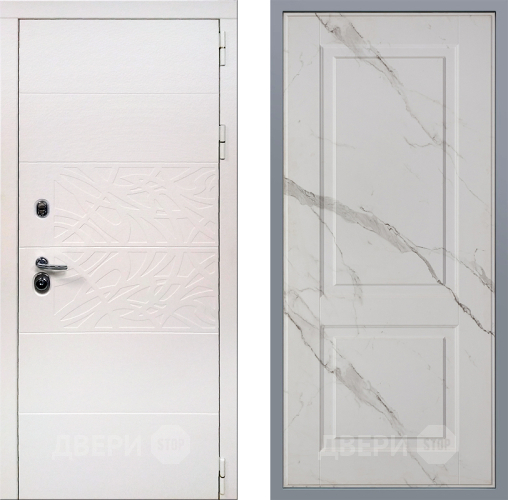 Дверь Заводские двери Дэко Вайт Доррен Мрамор белый в Истра