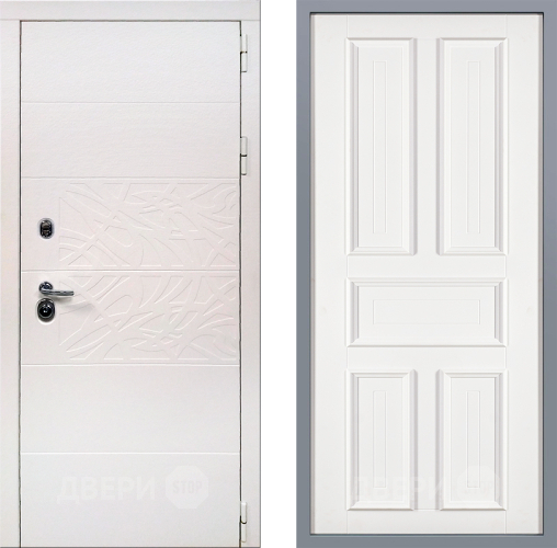 Дверь Заводские двери Дэко Вайт Уругвай Белый софт в Истра