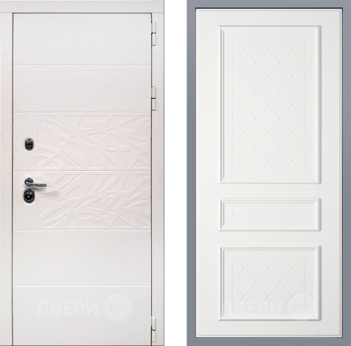 Дверь Заводские двери Дэко Вайт Урбино Белый софт в Истра