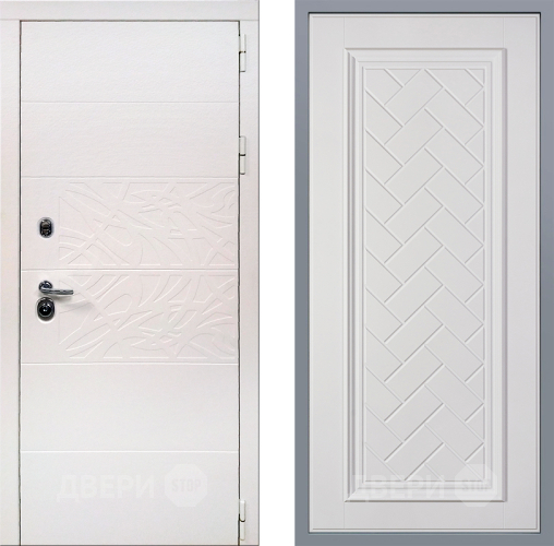 Дверь Заводские двери Дэко Вайт Упра Белый софт в Истра