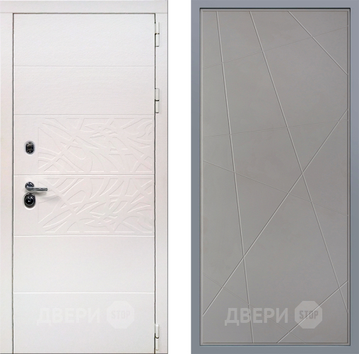 Дверь Заводские двери Дэко Вайт Флитта Грей софт в Истра