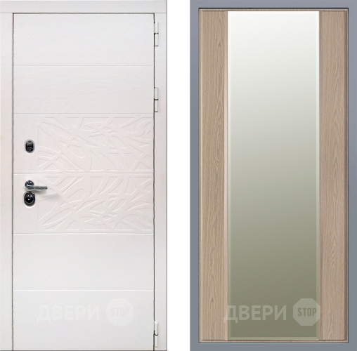 Дверь Заводские двери Дэко Вайт Зеркало Макси Беленый дуб в Истра