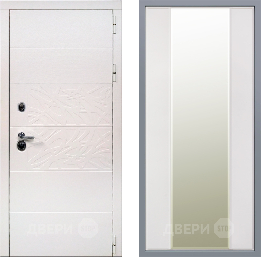 Дверь Заводские двери Дэко Вайт Зеркало Макси Белый матовый в Истра