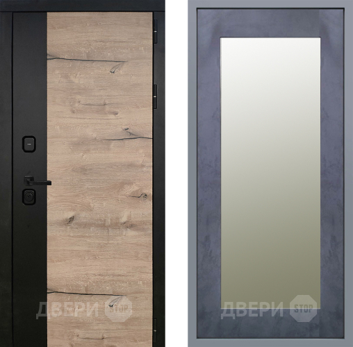 Дверь Заводские двери Ларте Зеркало Модерн Бетон темный в Истра