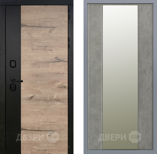 Дверь Заводские двери Ларте Зеркало Макси Бетон темный в Истра