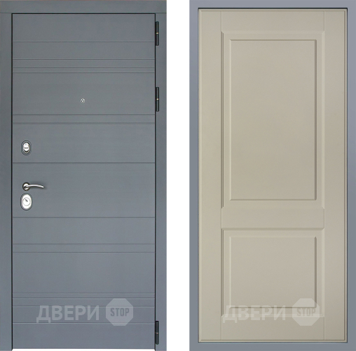 Дверь Заводские двери Лира Софт графит Доррен Шампань в Истра