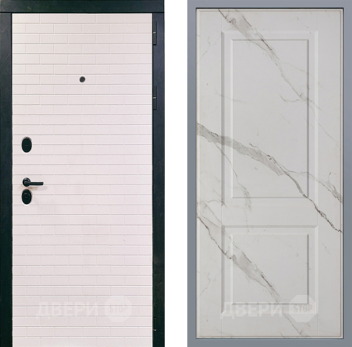 Дверь Заводские двери Сохо Доррен Мрамор белый в Истра