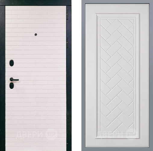 Дверь Заводские двери Сохо Упра Белый софт в Истра