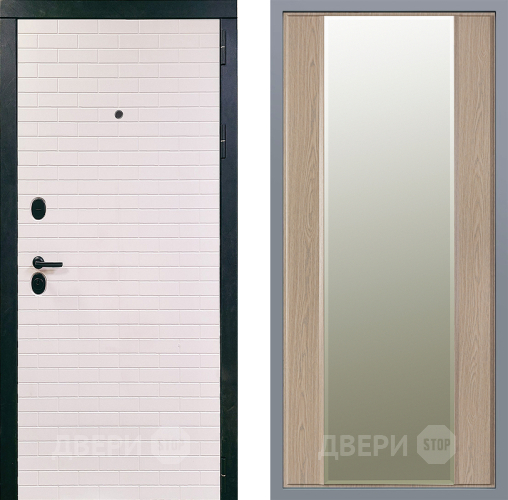 Дверь Заводские двери Сохо Зеркало Макси Беленый дуб в Истра