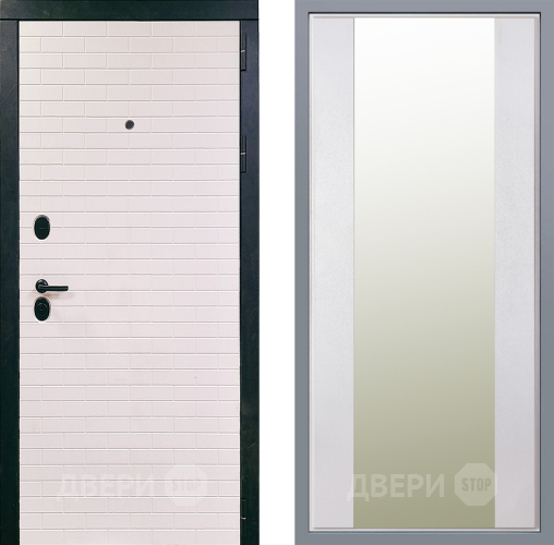 Дверь Заводские двери Сохо Зеркало Макси Белый шелк в Истра