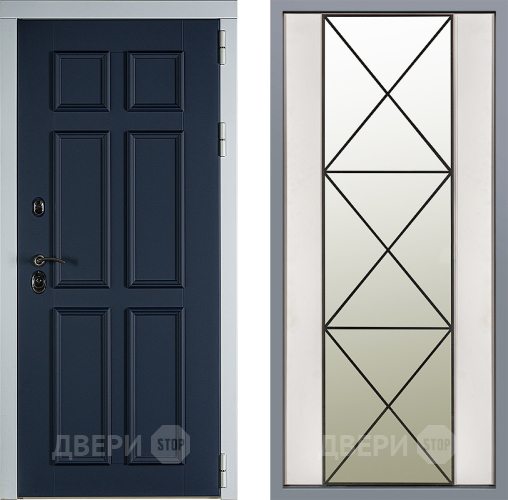 Дверь Заводские двери Стокгольм Зеркало Перфекто Структурное дерево в Истра