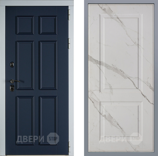 Дверь Заводские двери Стокгольм Доррен Мрамор белый в Истра