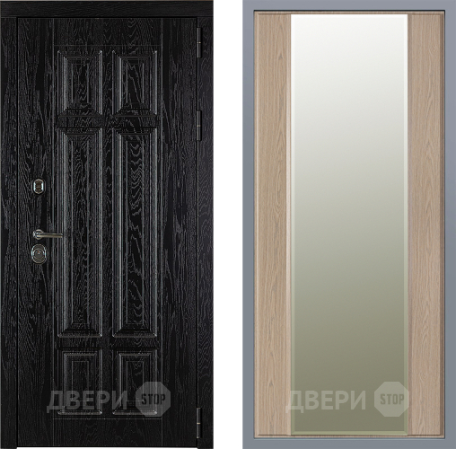 Дверь Заводские двери Мюнхен Зеркало Макси Беленый дуб в Истра