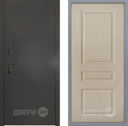 Дверь Заводские двери Эталон 3к антик серебро Стокгольм Шампань в Истра