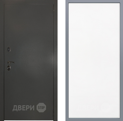 Дверь Заводские двери Эталон 3к антик серебро Тривия Белый софт в Истра