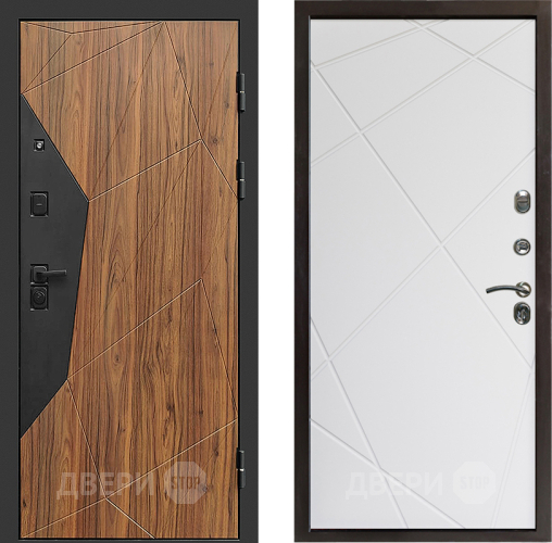 Входная металлическая Дверь Престиж Avangard Лучи Бетон белый в Истра