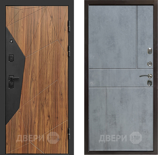 Входная металлическая Дверь Престиж Avangard Горизонт Бетон темный в Истра