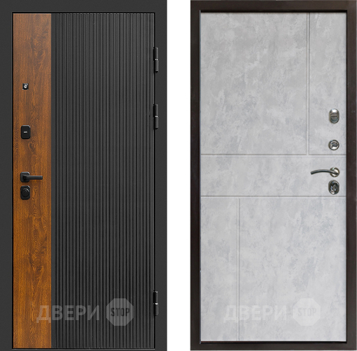 Входная металлическая Дверь Престиж Prestizh Горизонт Бетон светлый в Истра