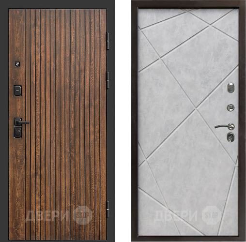 Входная металлическая Дверь Престиж Tvist Лучи Бетон светлый в Истра